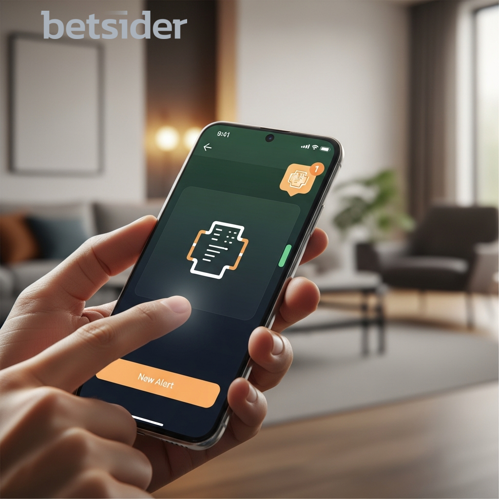 A user looking at the Betsider mobile website on their phone.