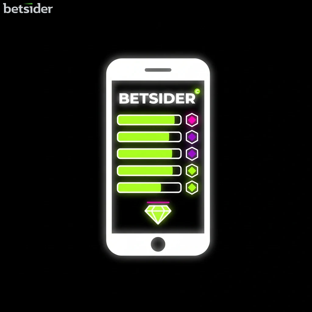 Betsider VIP rewards program dashboard displaying tier status and cashback rates