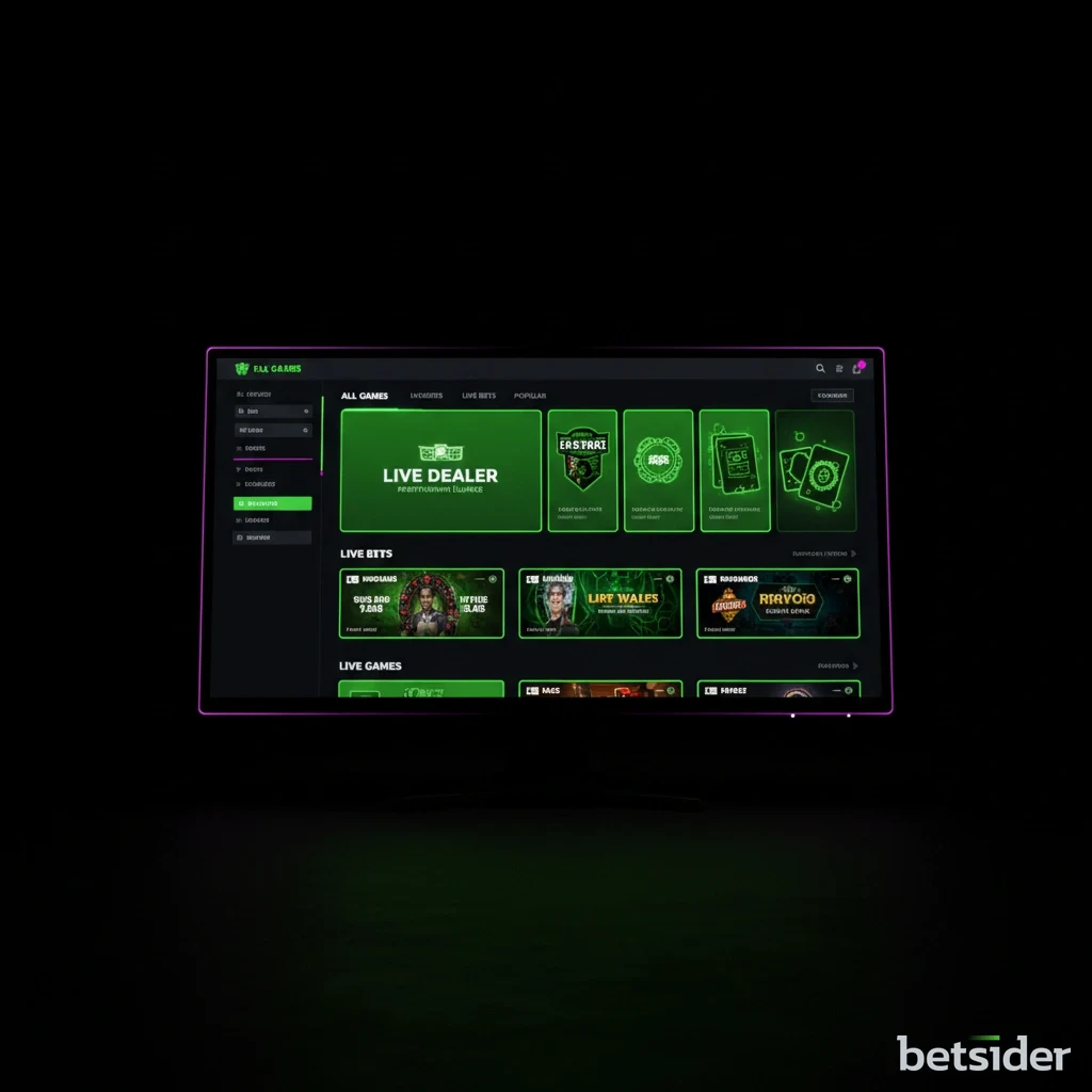 Live dealer blackjack table stream with interactive user interface.