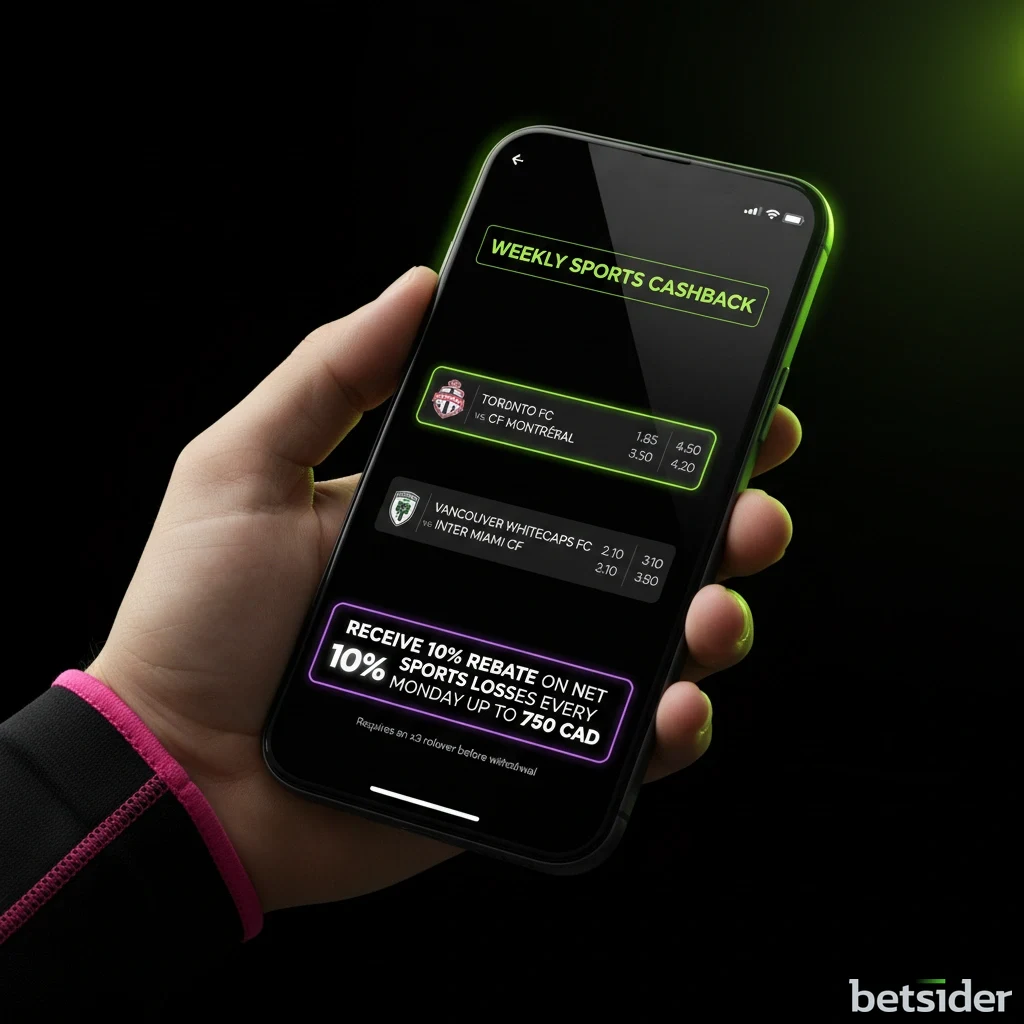 Weekly sports betting cashback calculation