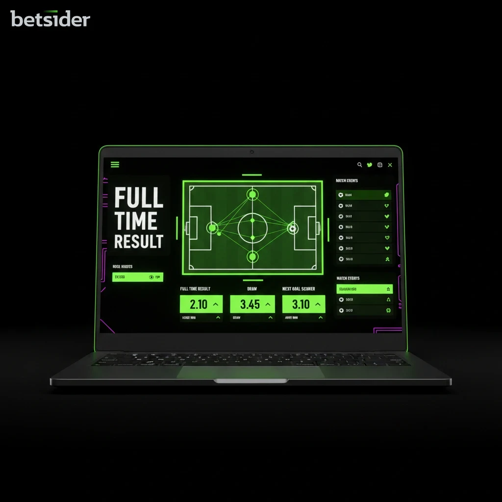 Betsider live in-play sports betting dashboard with real-time odds updates